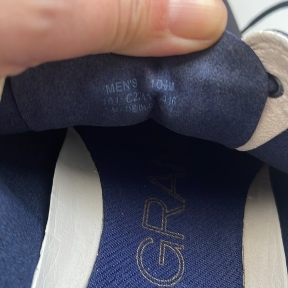 Cole Haan ZeroGrand Stitchlite Sneaker Marine Blue Wingtip Oxford Shoe Size 10.5 - Picture 7 of 7